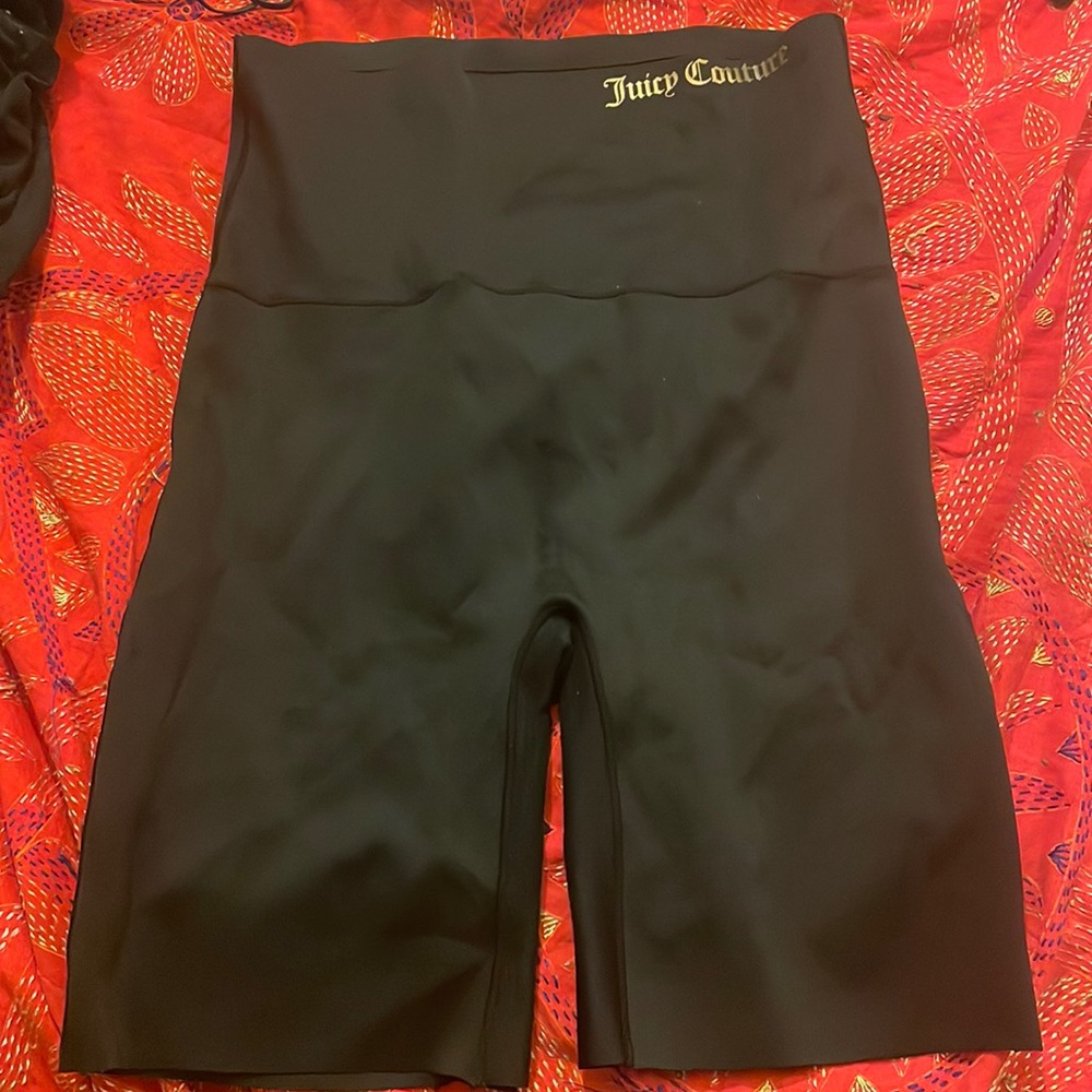 Juicy couture biker shorts lard black worn once
